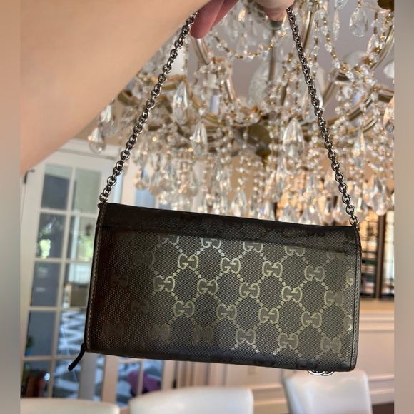 Authentic Gucci Imprime Wallet on Chain - Picture 2 of 12